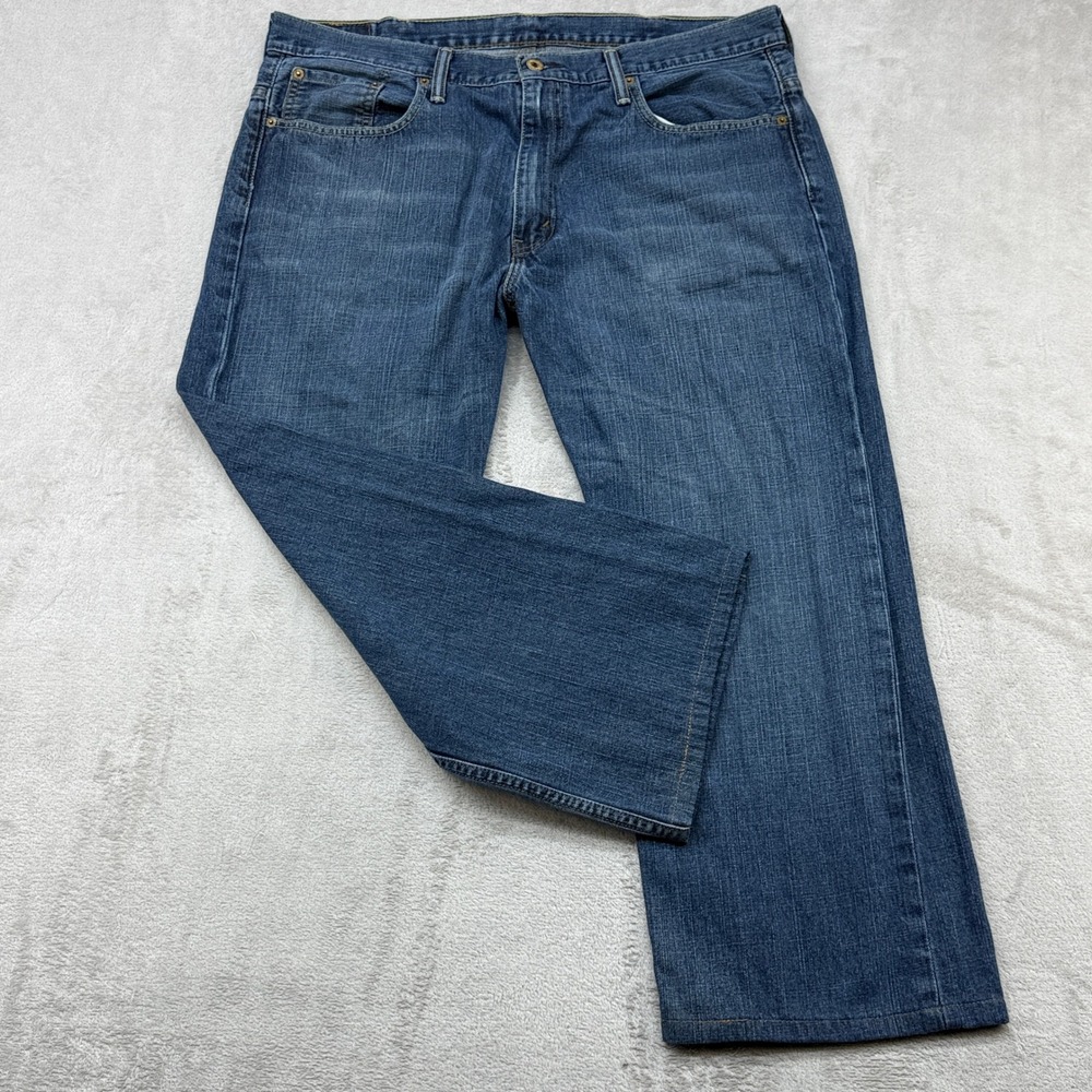 Levis 569 Loose Straight Jeans Mens 38x30 38x25 HEMMED Blue Relaxed Fit Denim